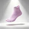 Calcetines Casuales Transpirables de Cinco Dedos para Hombres y Mujeres Antibacterianos Desodorantes 100% Algodón Calcetin de Cinco Dedos Fabricante Venta al por Mayor