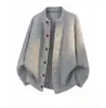Suéter cárdigan de color sólido americano con botones estilo perezoso para hombre 2026 Nueva marca de moda holgado casual versátil tejido exterior