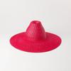 Sombrero de Paja Tejido a Mano de Ala Ancha Cónica Alta de Primavera y Verano Europeo y Americano para Playa con Protección Solar para Exteriores