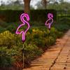 Lámpara solar de césped transfronteriza lámpara de jardín de villa flamenco led uno-en-tres para exterior jardín enchufe de suelo lámpara de paisaje