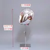 Cabezas de Maniquí Electroplateadas para Hombres, Mujeres y Niños, Maniquíes de Cabeza Dorados y Plateados para Escaparates de Tiendas de Ropa, Cabezas de Maniquí para Sombreros, Soportes para Pelucas