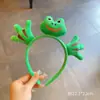 Faixa de Cabeça de Pelúcia Tridimensional de Desenho Animado de Alta Qualidade, Adorno de Cabeça, Faixa de Cabeça Engraçada e Fofa com Rosto de Princesa, Grampo de Cabelo, Acessórios de Cabelo