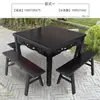 Mesa Cuadrada Amplia y Alta Estilo Chino Ocho Inmortales para el Hogar de Madera Maciza, Juego de Mesa Cuadrada Grande Estilo Antiguo Dinastías Ming y Qing