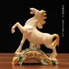 Caballo de Cerámica Tang Sancai, Adorno Artesanal del Año del Caballo, Caballo de Cerámica para Sala de Estar y Oficina, Éxito en Todo, Regalo de Decoración para Escritorio