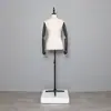Maniquíes de Medio Cuerpo Femenino, Soporte de Maniquí para Tienda de Ropa, Muñeco Femenino para Escaparate, Maniquí Femenino de Tallas Grandes para Exhibición