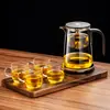Bule de Chá Elegante Caneca Modelo Novo 2025 Separação Chá-Água Revestimento Interno Totalmente de Vidro Filtro de Um Clique Infusor de Chá Magnético Caneca para Uso Doméstico
