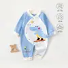 Liquidación Romper Unisex para Bebé Capa Base de Algodón Puro Ropa para Bebés Dibujos Animados Lindo Traje Sin Costuras para Gatear