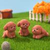 Desenho Animado Transfronteiriço Cachorrinho Fofo de Pelúcia Micro-paisagem Decoração de Jardinagem Pequenos Enfeites Mini Filhote DIY Resina Pequenos Acessórios