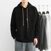 Sudadera de primavera y otoño para hombre, informal, combinable, juvenil, de manga larga, con capucha, sudadera pesada de jacquard.
