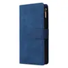 Adecuado para Xiaomi 14t Cartera con Múltiples Cremalleras Funda de Cuero para Teléfono con Tarjetas Xiaomi Poco C75/X7/M7Pro