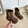 Botines Cortos para Niños 2026 Nuevo Estilo Suela Suave Forro Cálido Dos Formas de Usar Botas Birkenstock para Niños Pequeños y Niños Moda Versátil Cómodos
