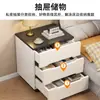 Armário de armazenamento multifuncional de luxo moderno e leve, armário de armazenamento de cabeceira simples e econômico, mesa de cabeceira minimalista para quarto