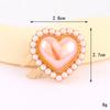 Nuevo Traje de Corazón de Grava Hebilla Decorativa para Cuello Puños de Camisa Desmontables de Alta Gama Accesorios de Joyería DIY
