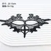 Máscara de Halloween Accesorios para Transmisión en Vivo Mascarada Gótica Cosplay Máscara de Encaje Negro Máscara para Ojos de Adulto