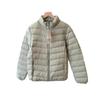 Nuevo Estándar Nacional 90 Plumón de Pato Blanco Ligero, Cálido, Delgado, Suave, Cuello Alto, Chaqueta de Plumón de Manga Larga a la Moda 25 Nuevo Invierno L1207Y
