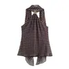 Comércio Exterior Transfronteiriço Roupas Femininas Novo Estilo da Moda Americana Top de Alcinha com Laço Bolinhas 1165174