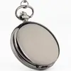 Reloj de Bolsillo con Tapa Colgante Collar Reloj Colgante Regalo Grabado Láser Reloj de Cuarzo Retro Reloj de Bolsillo de Doble Cara para Hombre