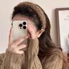 Novas faixas de cabelo de alta qualidade para outono e inverno, acessórios para cabeça femininos, faixa de cabeça de cordeiro de pelúcia, simples, alta, craniana, acessórios diários para cabelo