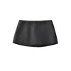 Falda Sexy de Tiro Bajo Estilo High Street Americano que se Ajusta a la Cadera, Falda Corta Deportiva Versátil Anti-Exposición Línea A para Mujer