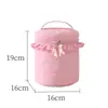 Bolso de Cubo Dopamina Gran Capacidad Acolchado de Mano para Maquillaje con Compartimentos Portátil de Viaje Neceser