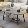 Mesa sencilla, mesa de centro para uso doméstico en la sala de estar, mesa de té moderna minimalista, mesa auxiliar para espacios pequeños, mesa de centro pequeña creativa de moda