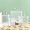 Bolsas de Mano Transparentes de PP en Stock, Empaque Personalizado de Plástico Escarchado para Dulces de Boda, Bolsas Pequeñas Exquisitas para Regalos