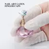 Juego de dedos de látex para arte de uñas desechable antiestático de goma protección laboral salón de belleza herramientas para uñas juego de dedos seguridad y protección ambiental