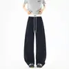 Calça de moletom Majira estilo americano, retrô de rua, peso pesado, perna curva, nova coleção primavera/outono, corte solto, perna reta, perna larga, casual para homens