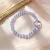 Nuevo Pulsera Ojo de Gato Sintético Diseño Color Dopamina Pulsera de Cuentas Simple Versátil Joyería de Mano para Niña Mejor Amiga
