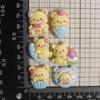 Dibujos Animados Lindo Resina Oso Pan Galletas Accesorios DIY Crema Gel Funda para Teléfono Horquilla Cuerda Accesorios para Vaso de Agua