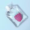 Bolsa de agua caliente transparente con dibujos animados de invierno, cálida, sencilla y resistente al frío, para estudiantes, práctica bolsa de compresa caliente portátil llena de agua.