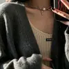 Collar de Cadena de Perlas en Forma de U con Cruz, Estilo Europeo y Americano, Diseño de Nicho Ins, Gargantilla Versátil y Elegante para la Clavícula