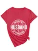 Raising My Husband Estação Europeia Ebay Amazon Camiseta Feminina Confortável e Estilosa com Decote V e Manga Curta Transfronteiriça