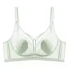 Sexy Bustier Cruzado de Encaje Floral Conejo Oreja Sandwich Sujetador Hierba de Resurrección Forro Transpirable Lencería de Moda