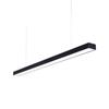 Lámpara de araña de oficina con tira de luces LED, moderna y sencilla, para gimnasio, cibercafé, centro comercial, ingeniería, barra cuadrada.
