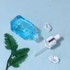 En Stock 10ml 20ml 30ml Malla Fondo Grueso Botella de Esencia Gotero de Vidrio Botella Dispensadora Cuadrada Botella de Esencia Vidrio