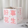 Bolsa de papel cuadrada con flores en maceta, ideal para hornear pasteles, bodas, dulces, regalos, bolsas de papel, logotipo imprimible al por mayor