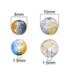 Cuentas de Grieta de Hielo, Cuentas de Vidrio de Flor Rota, Cuentas Sueltas de Vidrio, Pulseras de Amistad Hechas a Mano para DIY, Cuentas Redondas, Accesorios de Cuentas Sueltas