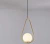 Nordic Simples Criativo Personalizado Luz Única Lustre de Luxo Restaurante Café Loja de Chá com Leite Bar Quarto Lustre de Cabeceira