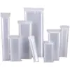 Saco Ziplock Longo Espesso para Celular, Controle Remoto, Papelaria, Saco Selado para Armazenamento, Saco de Embalagem Selado de Plástico Transparente