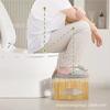 Banqueta Simples de Madeira para Vaso Sanitário, Banqueta Dobrável para Banheiro, Banqueta Simples de Bambu para Vaso Sanitário, Banqueta para Vaso Sanitário, Banqueta Elevatória