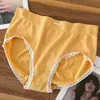 Ropa interior de color puro macarrón Fox Poliga para niñas, sin costuras, alta elasticidad, cómoda, de cintura media, levanta glúteos, con grafeno, ropa interior para niñas