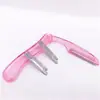 Cuchilla para dar forma a las cejas Lei Qi 1 pequeña y fácil de llevar plegable gratis 2 cuchillas de acero inoxidable S-204 al por mayor