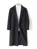 Abrigo de lana para mujer para otoño e invierno, corte holgado, gabardina de longitud media, cachemir de doble cara, abrigo de alta gama hasta la rodilla