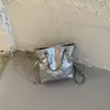 2026 Verano Nuevo Bolso Cubo de Cadena de Rejilla de Diamante Moda Tendencia Elegante y con Estilo para el Trabajo y el Trayecto Bolso de Hombro