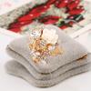 Joias Europeias e Americanas Anel Aberto com Pedra Preciosa de Cristal Colorido Anel de Flor de Resina da Moda Personalizado Anel