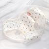 Classe A Bebê Algodão Doce Floral Dupla Cadeia Roupa Interior Feminina Cintura Média 7A Algodão Antibacteriano Interior Menina Estudante Roupa Interior
