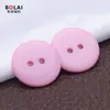 Láser de Tinte Personalizado Dos Ojos Resina Botón de Pan Ropa de Punto Camisa Botón Redondo Ropa para Niños Botón Versátil