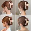 Grampo de Tubarão Grande Estilo Maillard de Alta Qualidade para Verão, Adequado para Cabelos Grossos, Acessório de Cabelo com Garra de Pelúcia para Mulheres