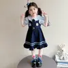 Vestido de Verano Estilo Universitario para Niñas 2026 Nueva Moda Infantil Vestido de Princesa Judy Conejo Policía